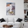 Gabriela Krawczyk na płótnie obraz - wydruk 50x70 cm - rozwiane marzenia kobieta
