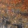 malowany copper rush - nowoczesny obraz ręcznie abstrakcja