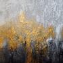 malowany gold rush 6, abstrakcja, nowoczesny obraz ręcznie