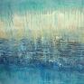 abstrakcja blue lagoon /4/, obraz ręcznie