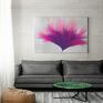 różowe nowoczesny obraz na płótnie - abstrakcja kwiat fioletowy - 120x80 roślina delikatny