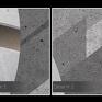 beton surowy obraz na płótnie - abstrakcja kule - 120x80 cm industrialny