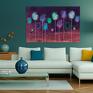obraz na płótnie - abstrakcja kolorowy - 120x80 cm (25403) sypialnia nowoczesny