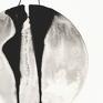 ART Krystyna Siwek grafika czarno biała obraz ręcznie malowany zestaw 3 30x40 cm wykonanych, nowoczesny abstrakcja