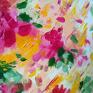 Annsayuri ART Kolorowy abstrakcyjny - Spring Explosion 50x60cm - nowoczesny obraz kwiaty