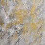 białe golden sand, abstrakcja, nowoczesny obraz ręcznie glamour
