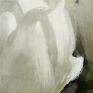 magnolia - wydruk na płótnie malowany ręcznie obraz