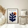 sztuka plakat obraz matisse navy blue A4 - 21.0x29.7cm mieszkanie