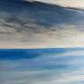 niebieskie obraz akrylowy formatu 60/60 cm morze