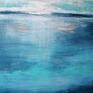 Still water 2, abstrakcja, obraz ręcznie malowany - pejzaż