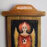 Anioł Imuria IV, obraz na desce - drewna malowany