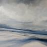 obraz szare morze akrylowy 80/120 cm akryl