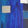 Niebieski - akryl na płótnie - nowoczesny - akrylowy ezoteryczny obraz