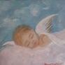 Arte Dania Śpiący Aniołek, olejny - anioł obraz malarstwo