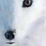 Obraz - Biały lis, wydruk na płótnie - skandynawski zima
