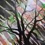 akrylowy - krajobraz namibia obraz drzewa