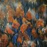 Ewa Mościszko brąz akrylowy "nadleśnictwo stuposiany, buki obraz pejzaż krajobraz