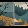 obraz na płótnie - krajobraz las - 120x80 cm (104801) dla miłośnika do góry do salonu