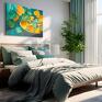 Vaku dsgn obraz na płótnie - kwiaty liście martwa natura nowoczesny kolorowy - 120x80 cm do sypialni