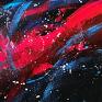 Bleuet ART obraz do salonu duży na zamówienie tytuł: spectre fluo / pink autor: angelika magenta