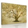 brązowe obraz na prezent duży do salonu drukowany na płótnie z drzewem abstrakcja drzewo