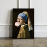z 80x120 cm - canvas obraz na płótnie dziewczyna z perłą