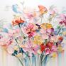 kolorowe obraz natura na płótnie - kwiaty - 100x70 cm (1 scianę