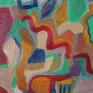kokumo art olejny 60x30 cm mały obraz abstrakcja