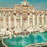 akrylowy Fontanna do Trevi - obraz rzym