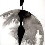 ART Krystyna Siwek Zestaw 2 grafik 50x70 cm wykonanych ręcznie, czarno biała, abstrakcja obraz skandynawski