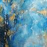 niebieskie obraz strukturalny dreamy - abstrakcyjny do współczesnych wnętrz abstrakcja do domu