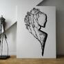 ART Krystyna Siwek abstrakcja do salonu obraz do zestaw 2 obrazów na płótnie 135x180 cm grafika czarno biała