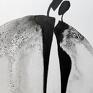 ART Krystyna Siwek obraz do salonu grafika 40x50 cm wykonana ręcznie 3497106 duża abstrakcja nowoczesne obrazy