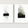 ART Krystyna Siwek minimalizm zestaw 2 grafik 30x40 cm wykonanych ręcznie, abstrakcja obrazy