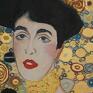 obraz olejny do salonu Adele Bloch Gustav Klimt - obrazy na zamówienie malarstwo ekspresjonizmu