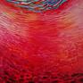 czerwone obraz do salonu abstrakcja dna ocean obrazy olejne