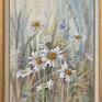 kwiaty sztuka ląka, ręcznie malowany olejny prezent lidia olbrycht