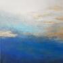 Paulina Lebida akryl wiosenne niebo obraz akrylowy formatu 40/50 cm pejzaż płótno