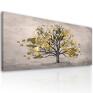 obraz drukowany na płótnie drzewo w beżach 147x60cm jesienny pejzaż