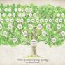 Drzewo Genealogiczne ze zdjęciami 50x70 cm - pamiątka podziękowania dla rodzicó