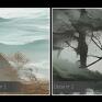 na płótnie - krajobraz drzewo bałtyk wydma - 120x80 cm z morzem polskie morze obraz