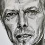 portret białe david bowie - seria ikony (a3) rysunek