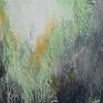 green zone V - obraz ręcznie malowany na abstrakcja wnętrza