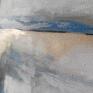 szare akryl arktyka obraz akrylowy formatu 40/40 cm płótno