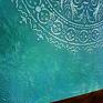 obraz niebieskie mandala 14, ręcznie malowany salon