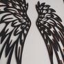 atrakcyjne skrzydła anielskie drewniane czarne w ramie 30x40 obraz przestrzenny