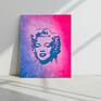 street art "marilyn monroe - pop, efekt holo" to nowoczesny obraz