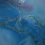 Obraz z cyklu Moje mgły malowany na płótnie 150x100 cm, boki zamalowane. Sztuka