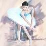 Pracownia Kotelek - akrylowy pokój dziewczynki obraz baletnica
