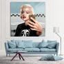 na płótnie "Monroe Selfie" 100x100cm - salon obraz wnętrze